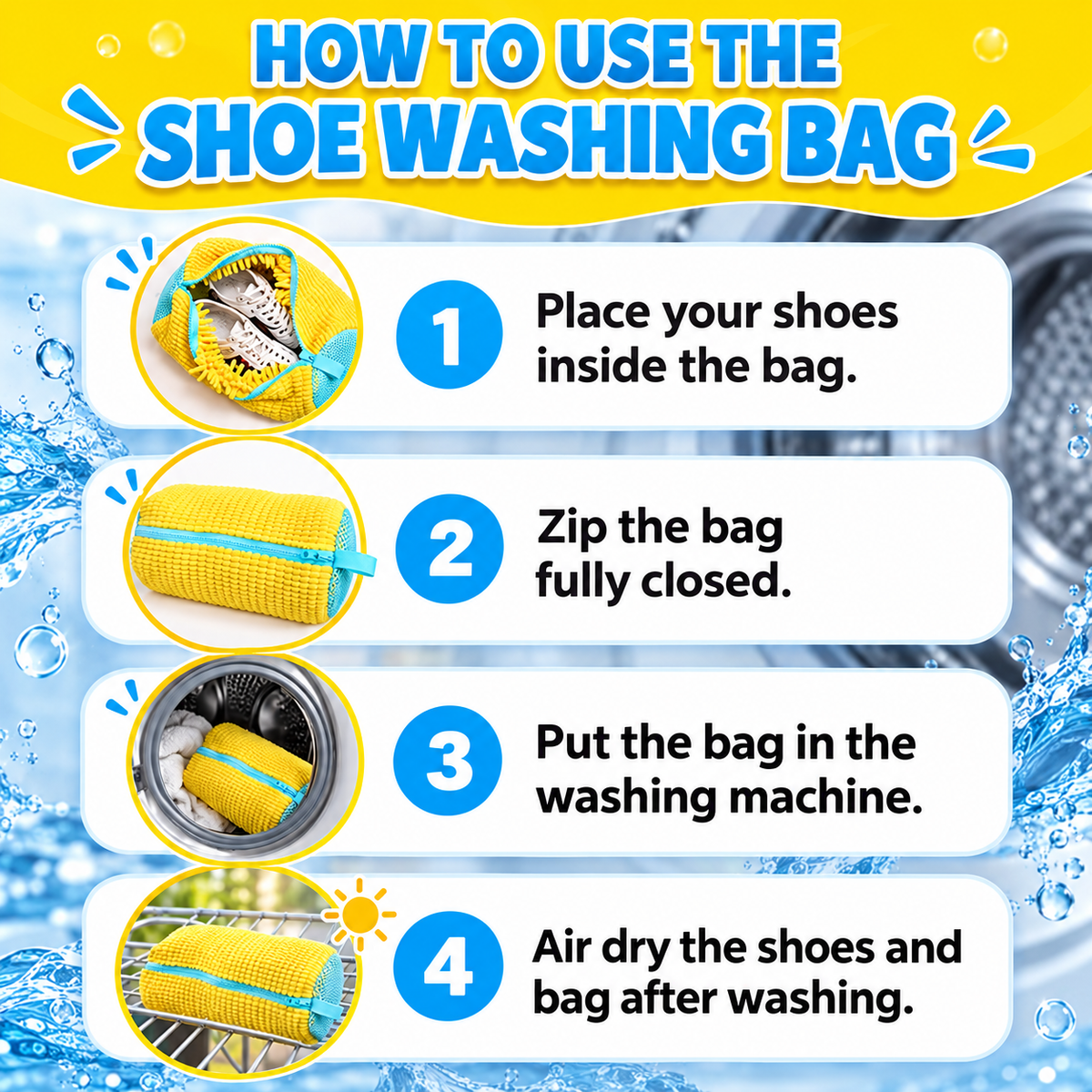 Shoe Washing Bag